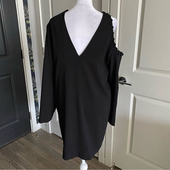 NWT IRO Breen Shift Style Cocktail Little Black Dress Size 8 - Picture 7 of 8